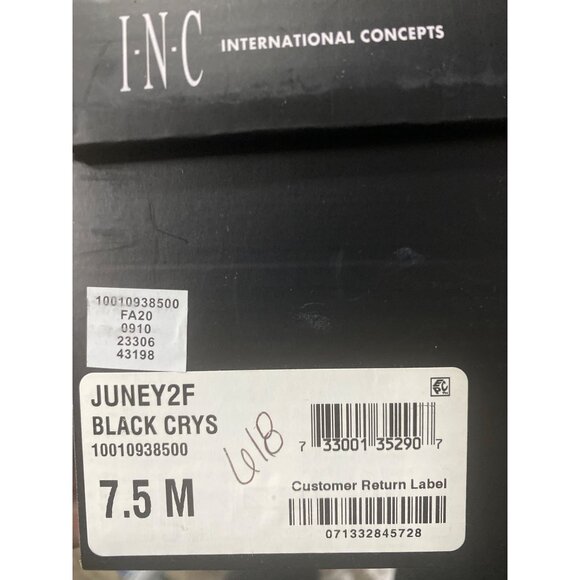 I.n.c. International Concepts Women's Black Crystal Juney Flats Size 7.5M NIB - Picture 3 of 3